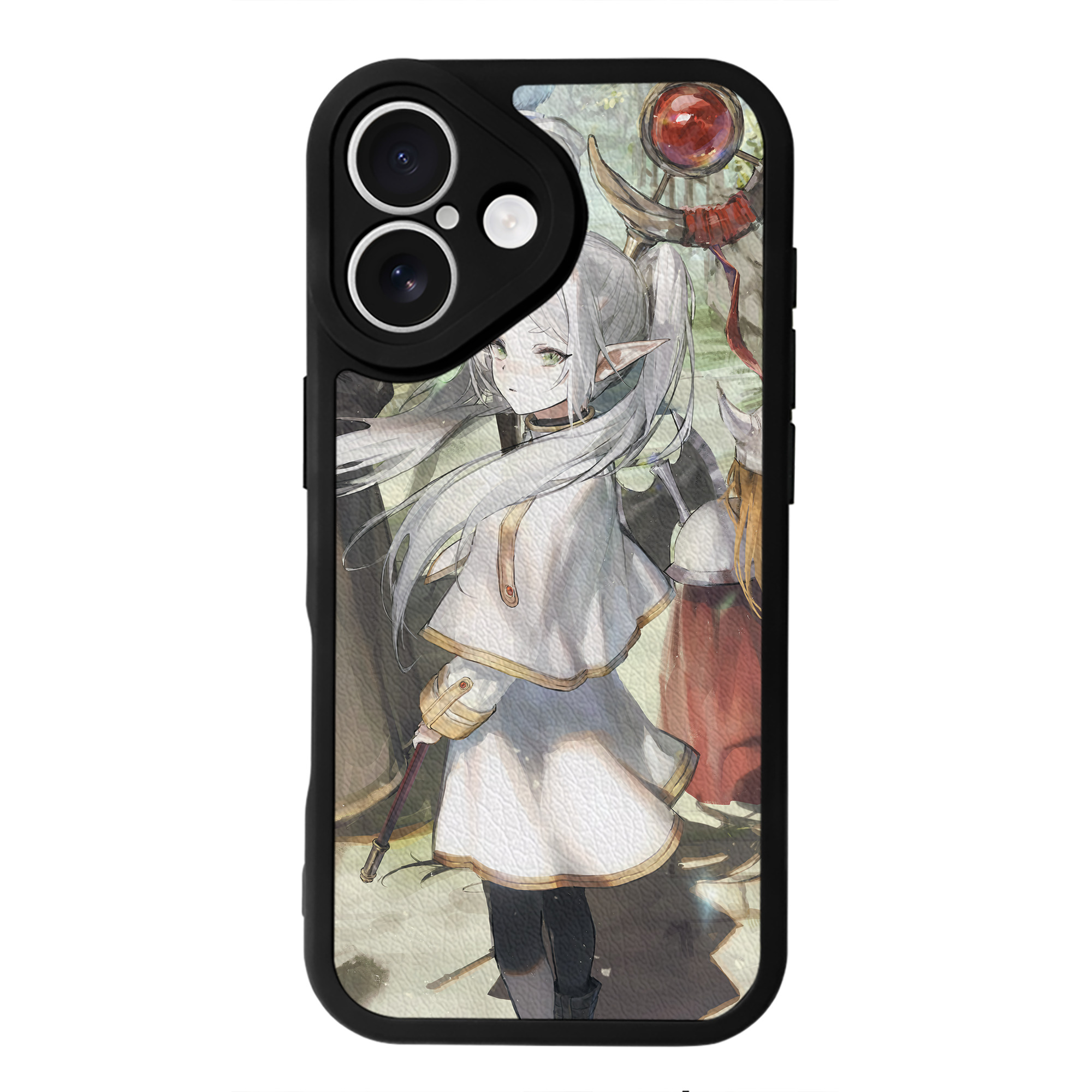 （画像用） 葬送のフリーレン Frieren 【iPhone 16シリーズ対応】シリコンスマホケース（レザー調） 材質：シリコン